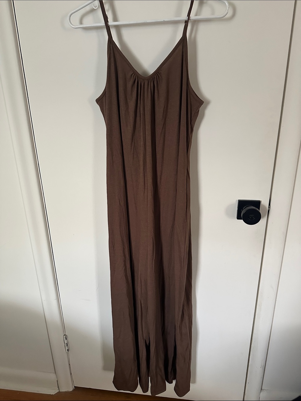 NWOT Women’s Brown Spaghetti-Strap Jumpsuit / Romper